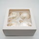 Christbaumkugeln mit Dresden-Motiv 4er-Set weiss